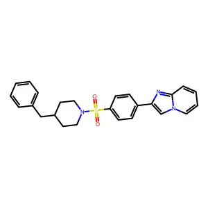 2-{4-[(4-Benzylpiperidin-1-yl)sulfonyl]phenyl}imidazo[1,2-a]pyridine structure