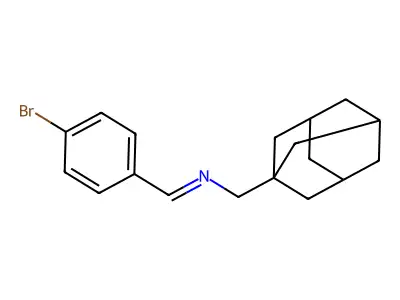 [(Adamantan-1-yl)methyl][(4-bromophenyl)methylidene]amine structure