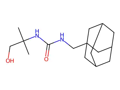 1-(1-Adamantylmethyl)-3-(1-hydroxy-2-methylpropan-2-yl)urea structure