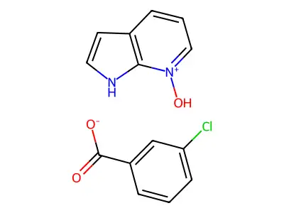 1H-吡咯并[2,3-b]吡啶7-氧化物3-氯苯甲酸盐 structure