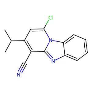1-Chloro-3-propan-2-ylpyrido[1,2-a]benzimidazole-4-carbonitrile structure