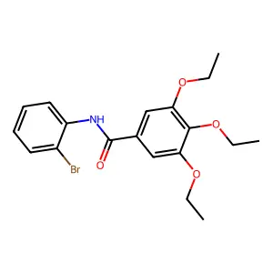 N-(2-bromophenyl)-3,4,5-triethoxybenzamide structure