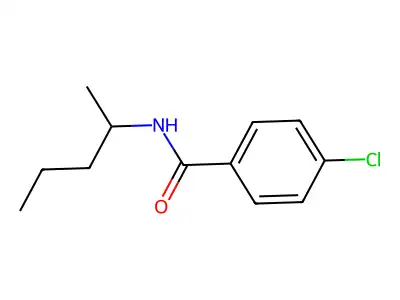 4-氯-N-戊-2-基苯甲酰胺 structure