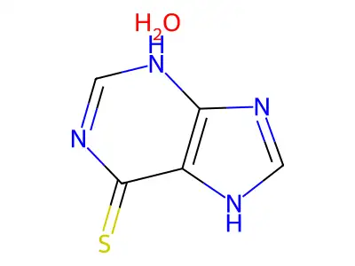 6-Mercaptopurine Monohydrate structure