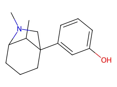 3-(6,8-Dimethyl-6-azabicyclo(3.2.1)octan-1-yl)phenol structure