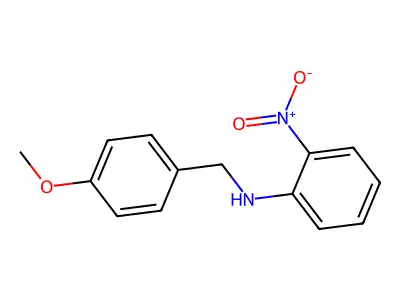 N-(4-methoxybenzyl)-2-nitroaniline structure