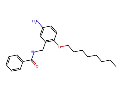Benzamide, N-(5-amino-2-(octyloxy)benzyl)- structure