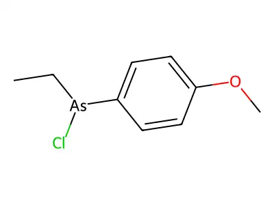 Arsine, chloroethyl(4-methoxyphenyl)- structure
