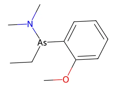 Arsinous amide, N,N-dimethyl-As-ethyl-As-(2-methoxyphenyl)- structure