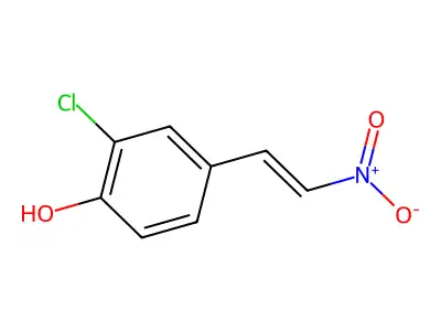 Phenol, 2-chloro-4-(2-nitroethenyl)- structure