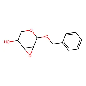 Benzyl-2,3-anhydro-alpha-D-ribopyranoside structure