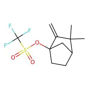 (2,2-Dimethyl-3-methylidene-4-bicyclo[2.2.1]heptanyl) trifluoromethanesulfonate structure