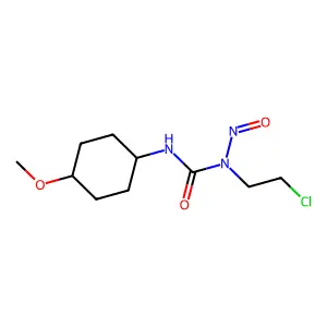 Urea, N-(2-chloroethyl)-N'-(4-methoxycyclohexyl)-N-nitroso-, trans- structure