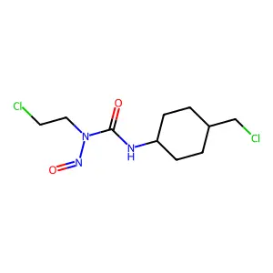 Urea, N-(2-chloroethyl)-N'-(4-(chloromethyl)cyclohexyl)-N-nitroso-, trans- structure