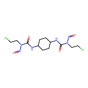 Urea, 1,4-cyclohexylenebis(3-(2-chloroethyl)-3-nitroso-, (Z)- structure