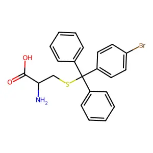 L-Cysteine, S-[(4-bromophenyl)diphenylmethyl]- structure