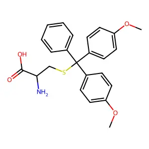 L-Cysteine, S-[bis(4-methoxyphenyl)phenylmethyl]- structure