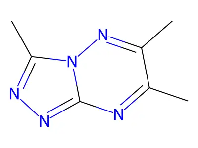1,2,4-Triazolo(4,3-b)(1,2,4)triazine, 3,6,7-trimethyl- structure