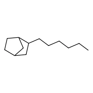 2-Hexylbicyclo[2.2.1]heptane structure