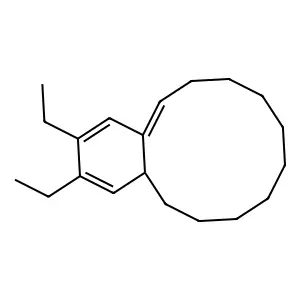 2,3-Diethyl-4a,5,6,7,8,9,10,11,12,13-decahydrobenzocyclododecene structure