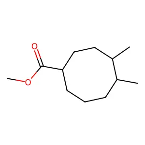 Cyclooctanecarboxylic acid, 4,5-dimethyl-, methyl ester structure