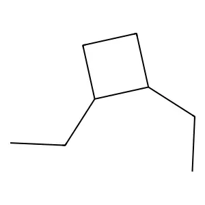 1,2-Diethylcyclobutane structure