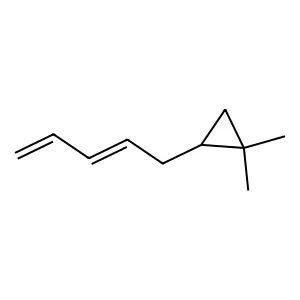 1,1-Dimethyl-2-(2,4-pentadienyl)cyclopropane structure