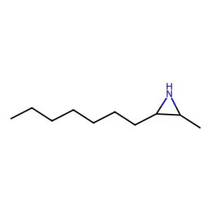 2-Heptyl-3-methylaziridine structure