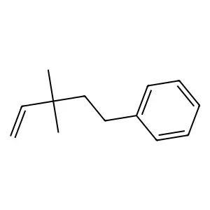 Benzene, (3,3-dimethyl-4-pentenyl)- structure