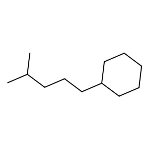4-Methylpentylcyclohexane structure