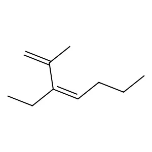 3-Ethyl-2-methyl-1,3-heptadiene structure