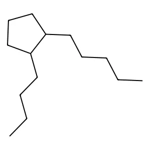 1-Butyl-2-pentylcyclopentane structure