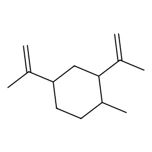 Cyclohexane, 1-methyl-2,4-bis(1-methylethenyl)- structure