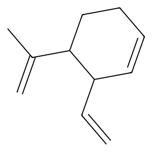 Cyclohexene, 3-ethenyl-4-(1-methylethenyl)- structure
