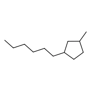 1-Hexyl-3-methylcyclopentane structure