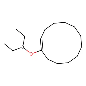 Diethyl (1-cyclododecen-1-yloxy)borane structure