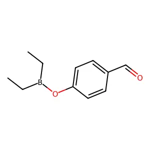 Borinic acid, diethyl-, 4-formylphenyl ester structure