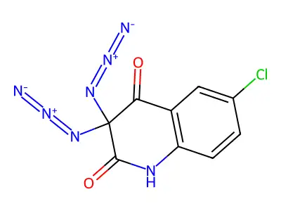 3,3-Diazido-6-chloroquinoline-2,4(1H,3H)-dione structure