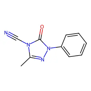 3-Methyl-5-oxo-1-phenyl-1,2,4-triazole-4-carbonitrile structure