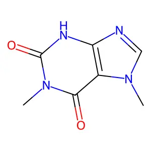 1,7-二甲基黄嘌呤 structure