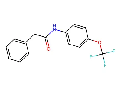 2-phenyl-N-[4-(trifluoromethoxy)phenyl]acetamide structure