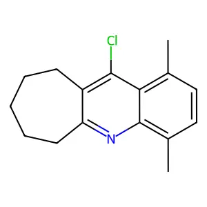 6H-Cyclohepta(b)quinoline, 7,8,9,10-tetrahydro-11-chloro-1,4-dimethyl- structure