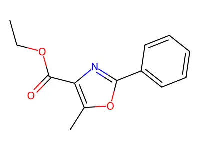 Ethyl 5-methyl-2-phenyl-1,3-oxazole-4-carboxylate structure
