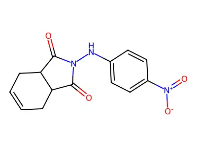 2-(4-Nitroanilino)-3a,4,7,7a-tetrahydro-1H-isoindole-1,3(2H)-dione structure