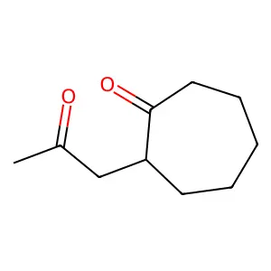 2-(2-Oxopropyl)cycloheptanone structure