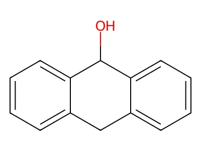 9,10-Dihydro-9-anthracenol structure