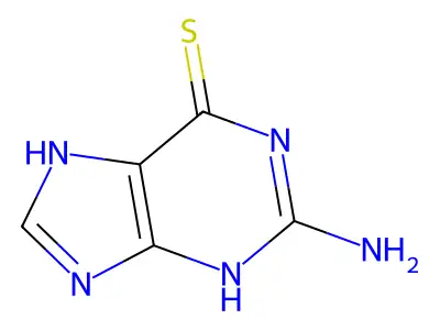 硫鸟嘌呤 structure