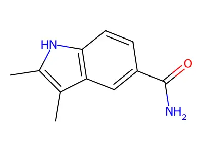 2,3-dimethyl-1H-indole-5-carboxamide structure