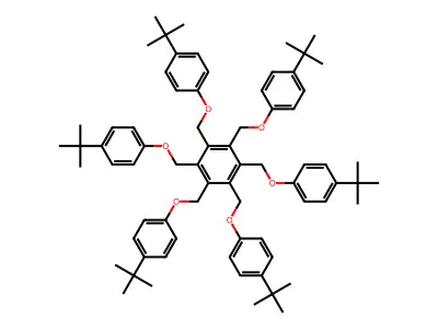 Benzene, hexakis[[4-(1,1-dimethylethyl)phenoxy]methyl]- structure