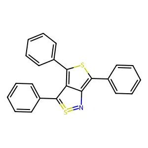 Thieno[3,4-c]isothiazole-5-S(IV),3,4,6-triphenyl- structure